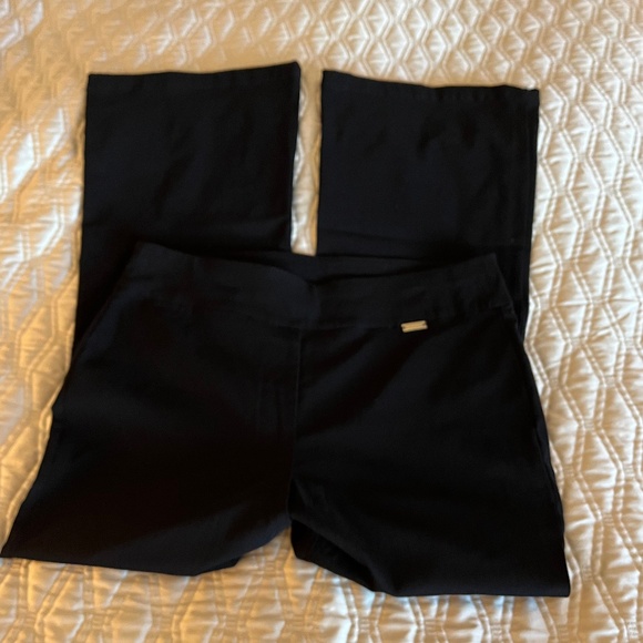 Sz 12P INC International Concepts Black Flare-Leg Pants - Picture 2 of 8